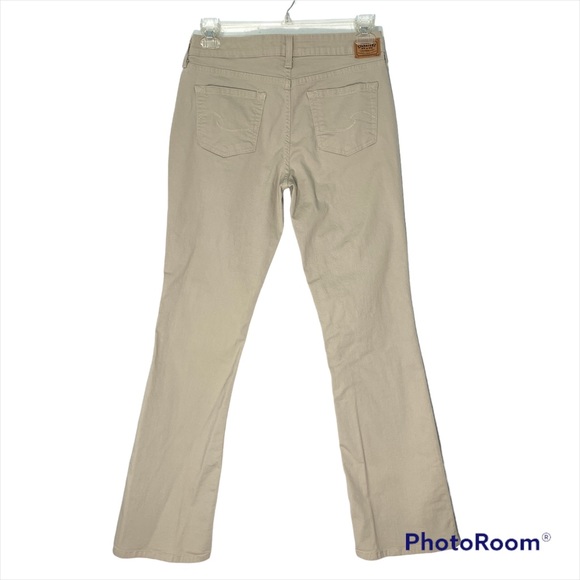 Women’s Levi’s Khaki Jeans Size Misses 10 Long Levi’s Signature Low Rise Bootcut - Picture 9 of 9